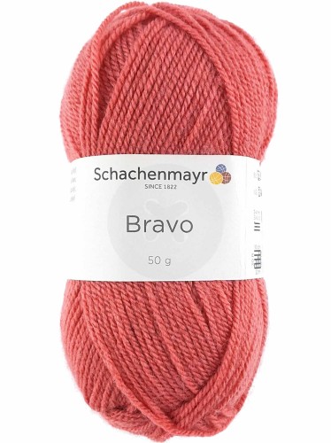 Włóczka Bravo 08027 koralowy ciemny