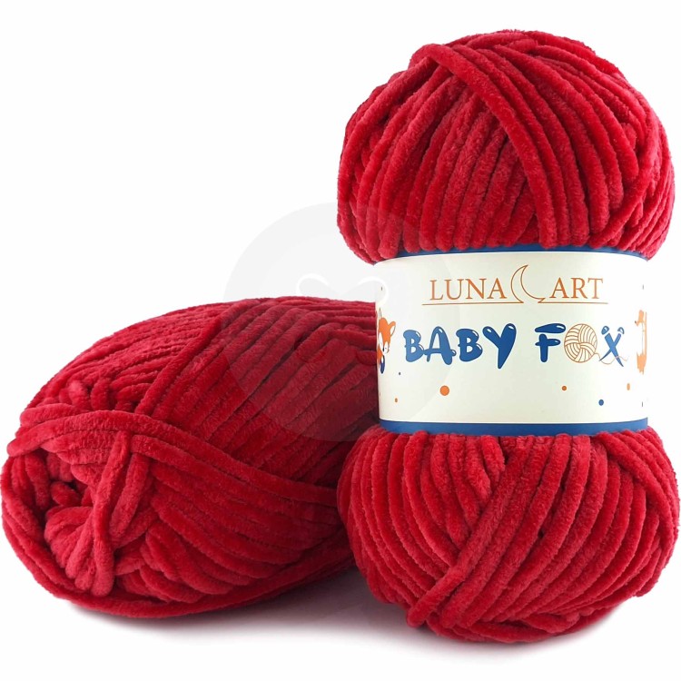 Włóczka Luna Art Baby Fox 100-58 ciemny czerwony