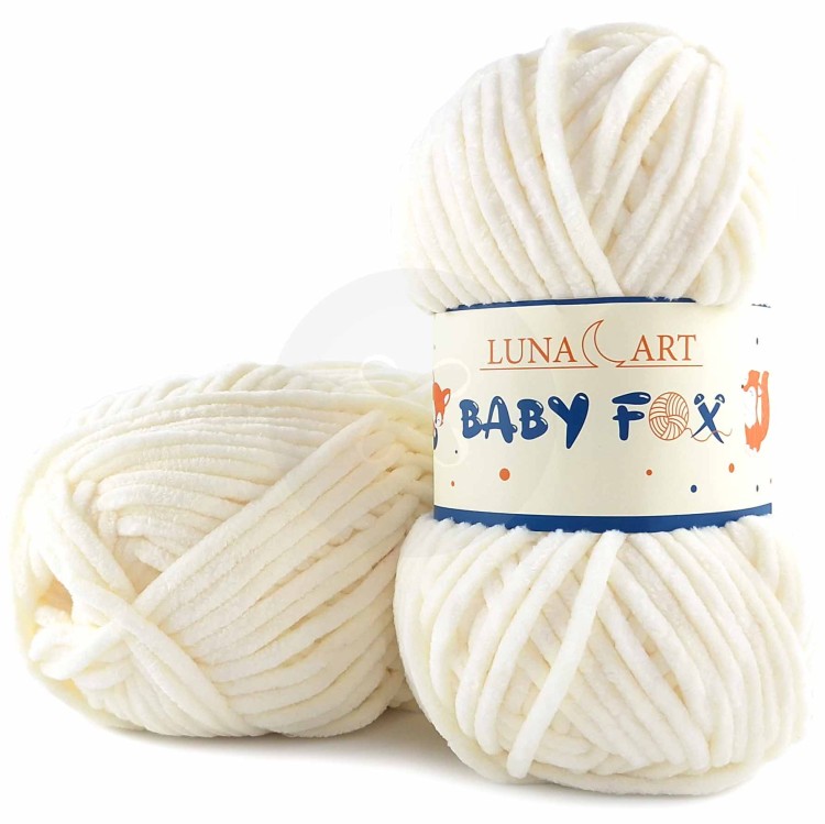 Włóczka Luna Art Baby Fox 100-02 kremowy