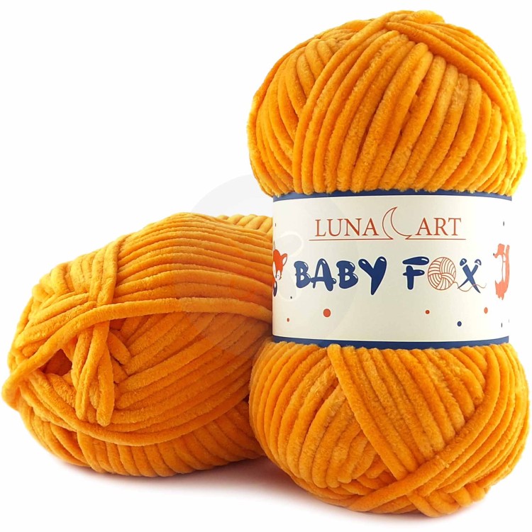 Włóczka Luna Art Baby Fox 100-25 pomarańczowy