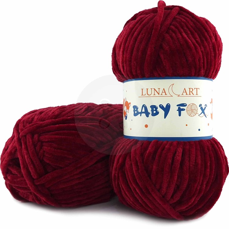 Włóczka Luna Art Baby Fox 100-20 bordowy