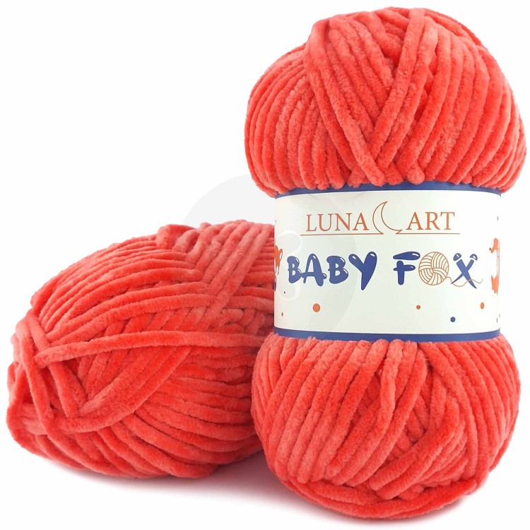 Włóczka Luna Art Baby Fox 100-62 koralowy