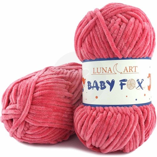 Włóczka Luna Art Baby Fox 100-51 ciemny łososiowy różowy