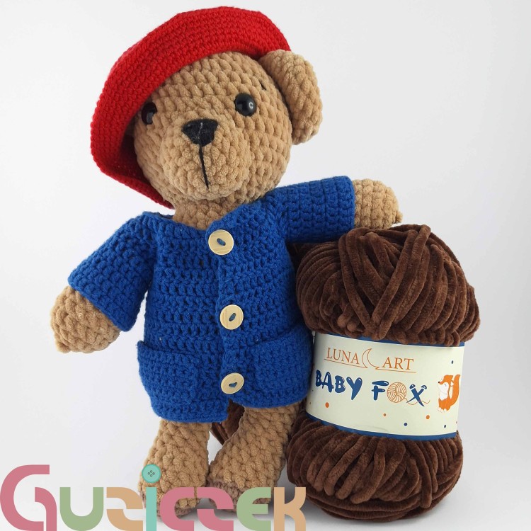 Włóczka Luna Art Baby Fox 100-40 ciemny brąz