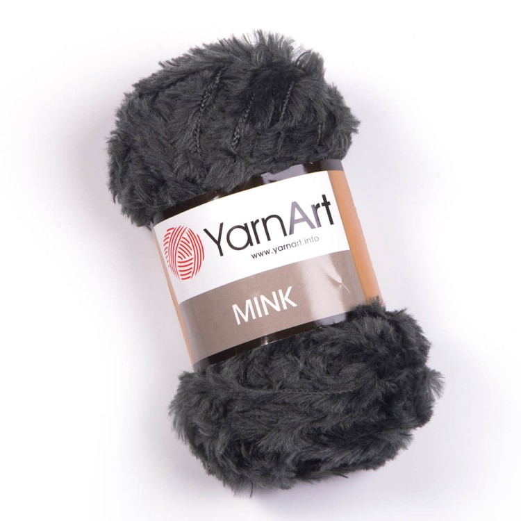 Włóczka YarnArt Mink 343 ciemny szary