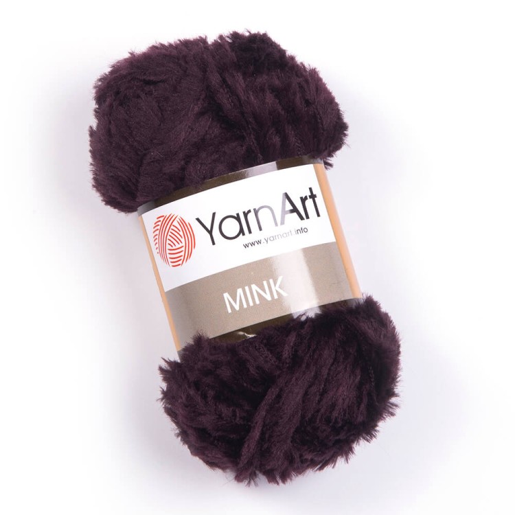 Włóczka YarnArt Mink 342 burgundowy