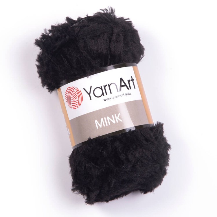 Włóczka YarnArt Mink 346 czarny