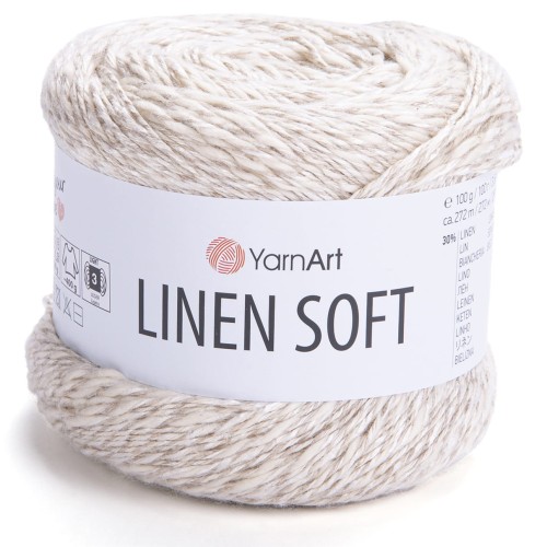 Włóczka YarnArt Linen Soft 7303 jasny beżowy