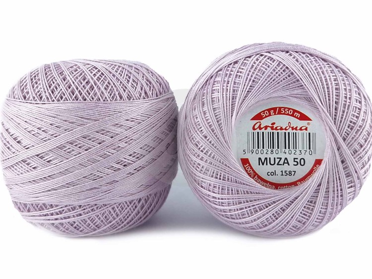 Kordonek Ariadna Muza 50 fioletoworóżowy 1587