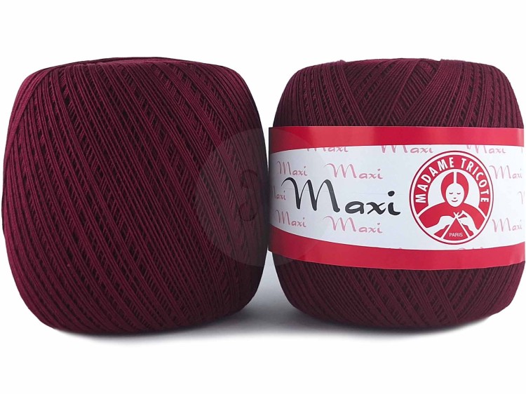 Kordonek Madame Tricote Paris Maxi 5537 burgundowy