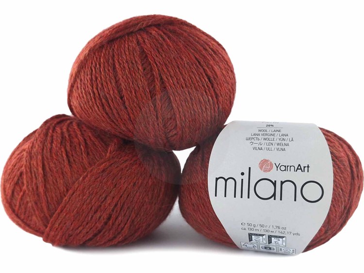 Włóczka YarnArt Milano 857 rudy