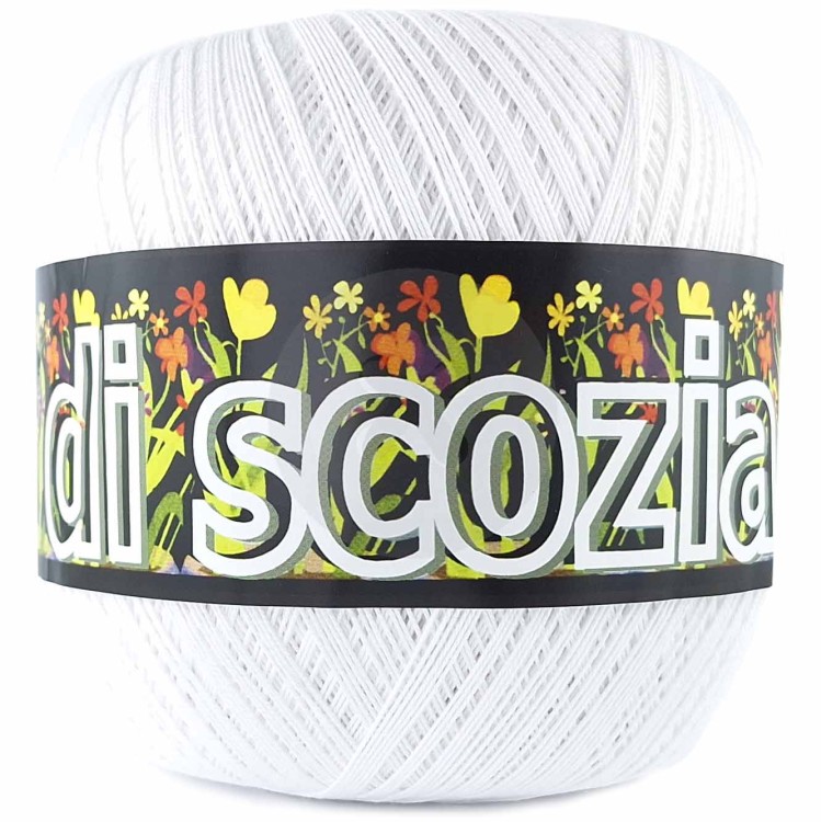 Kordonek Filo di Scozia 5 biały 001