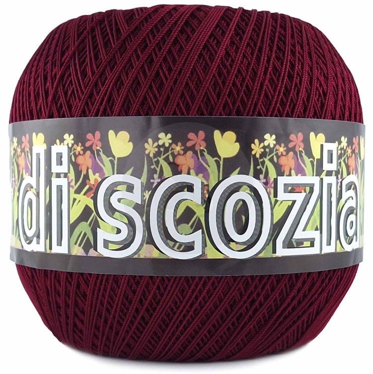 Kordonek Filo di Scozia 5 bordowy 023