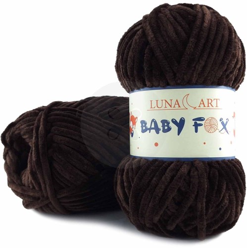 Włóczka Luna Art Baby Fox 100-75 ciemny brązowy