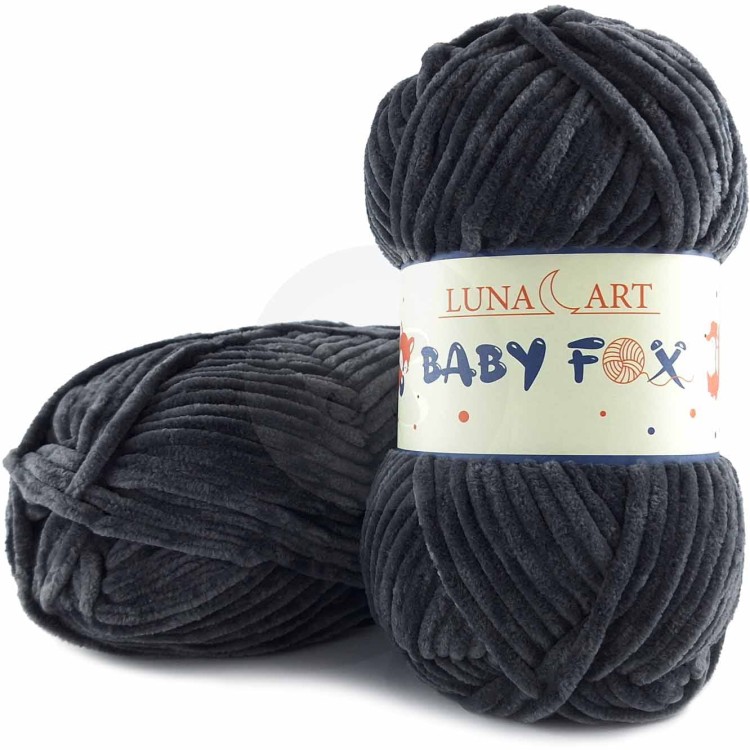 Włóczka Luna Art Baby Fox 100-76 grafitowy