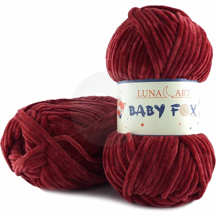 Włóczka Luna Art Baby Fox 100-73 czerwona cegła