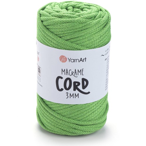 Sznurek YarnArt macrame cord 3mm 802 neonowy zielony