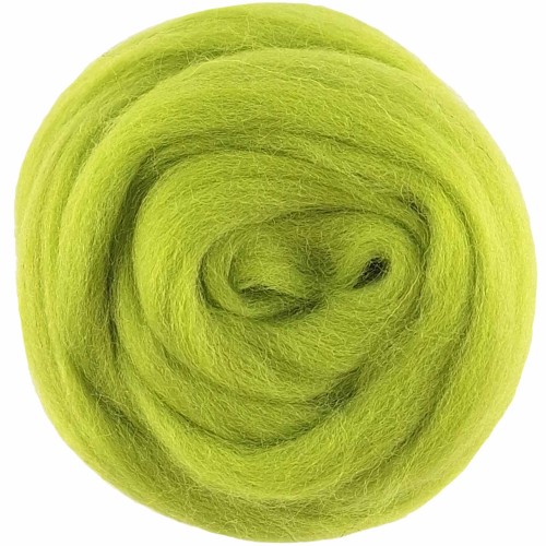 Wełna czesankowa 25g jasno zielony