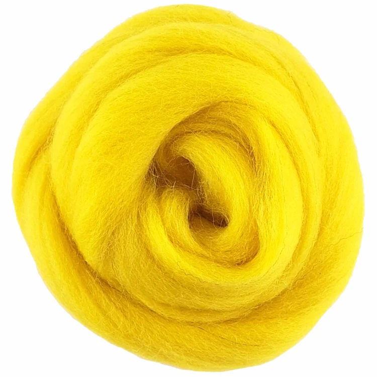 Wełna czesankowa 25g cytryna