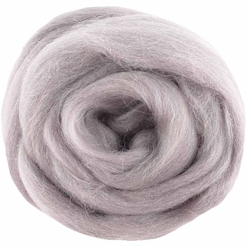 Wełna czesankowa 25g satynowy szary