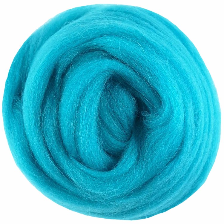 Wełna czesankowa 25g jasny turkus