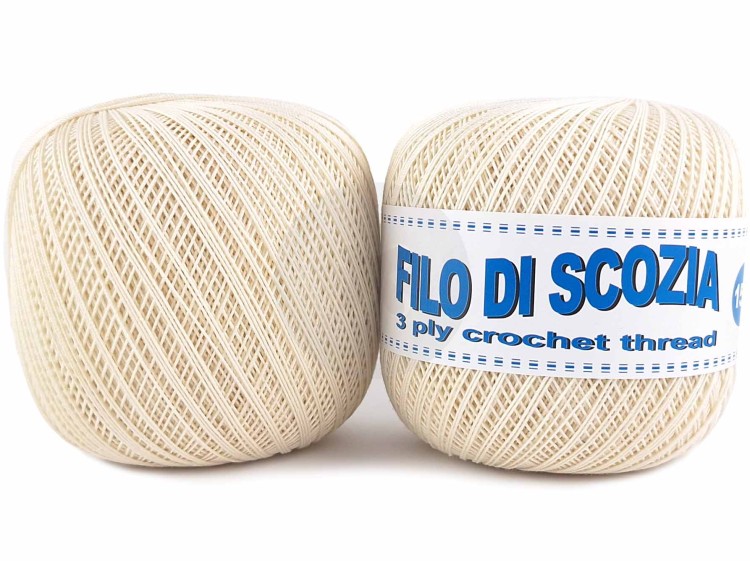 Kordonek Filo di Scozia 15/3 ecru 502