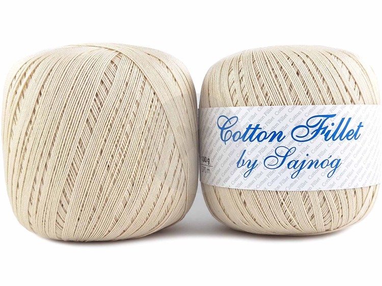 Kordonek Cotton Fillet 0002 jasny beżowy