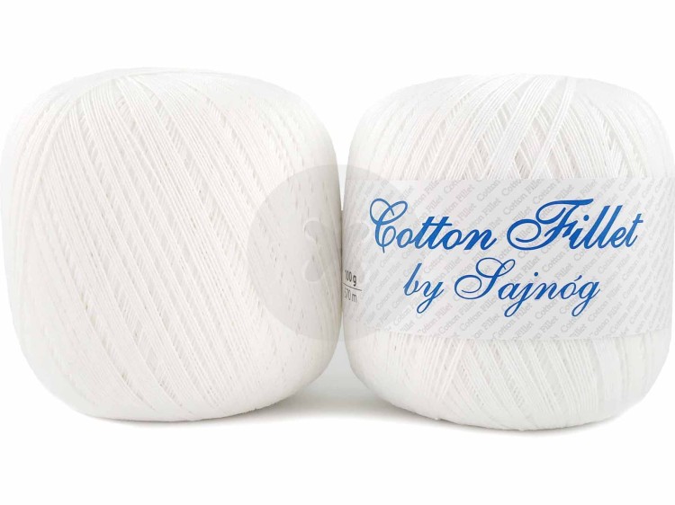 Kordonek Cotton Fillet 0001 biały