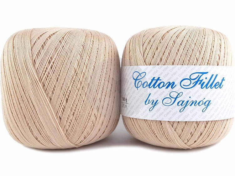 Kordonek Cotton Fillet 0005 ciemny beżowy