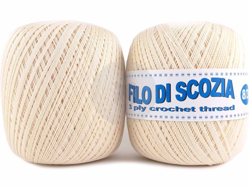 Kordonek Filo di Scozia 8/3 kremowy 172