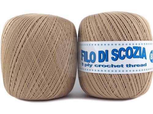 Kordonek Filo di Scozia 8/3 ciemny beżowy 213