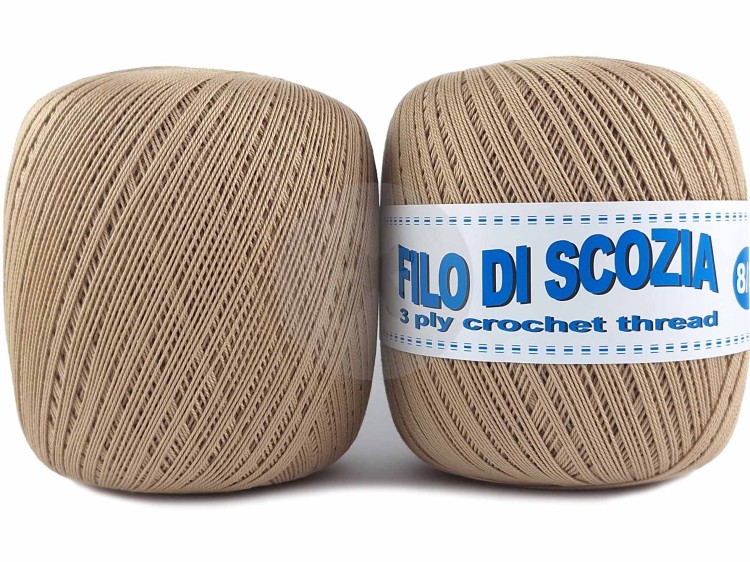 Kordonek Filo di Scozia 8/3 ciemny beżowy 213