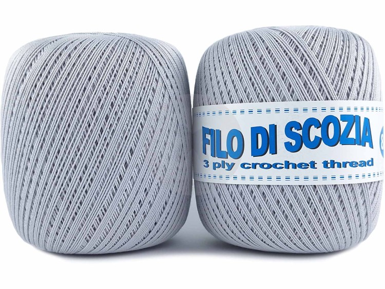 Kordonek Filo di Scozia 8/3 popielaty 322