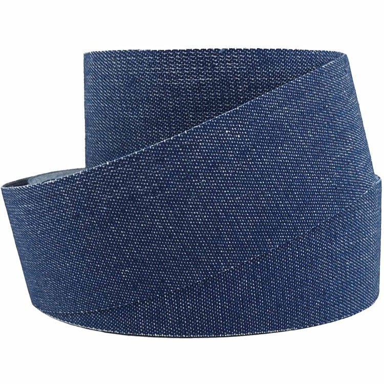Taśma do naprasowania 38 mm ciemny niebieski dżins