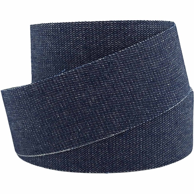 Taśma do naprasowania 38 mm granatowy dżins