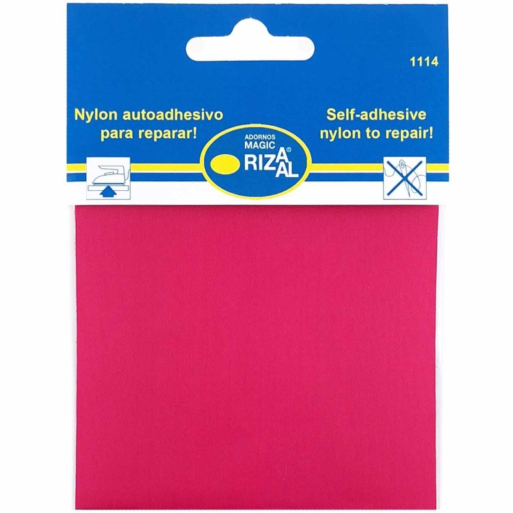 Łata na ortalion samoprzylepna 10x20 cm ciemny róż