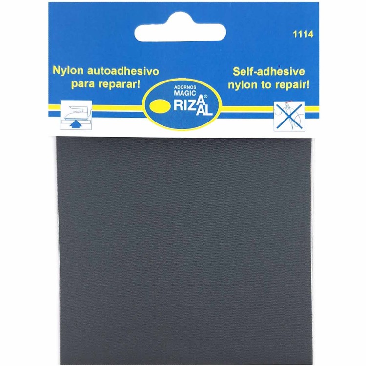 Łata na ortalion samoprzylepna 10x20 cm ciemny szary