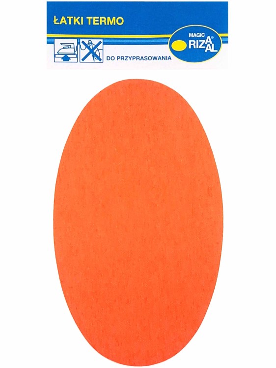 Łata do przyprasowania Rizaal c223 neonowy pomarańczowy