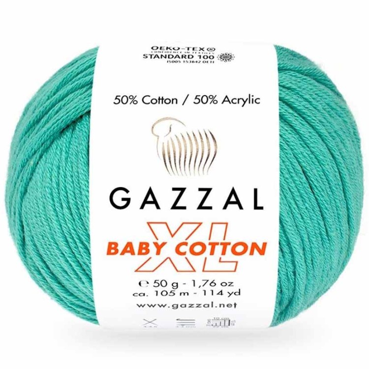 Włóczka Gazzal Baby Cotton XL 3426 szmaragdowy
