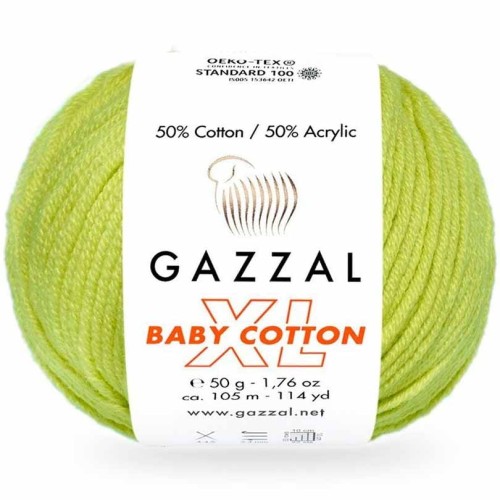 Włóczka Gazzal Baby Cotton XL 3457 groszkowy
