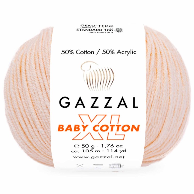 Włóczka Gazzal Baby Cotton XL 3469 brzoskwiniowy