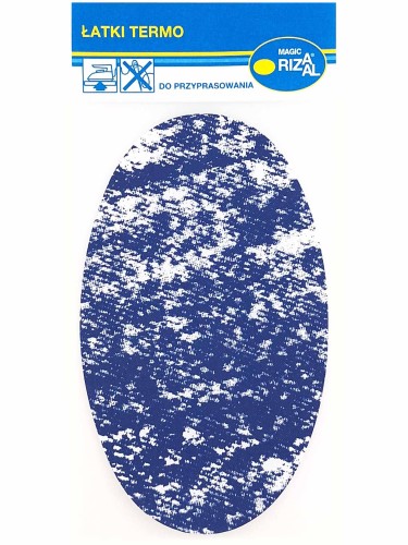 Łata do przyprasowania Rizaal c290 granatowo biała
