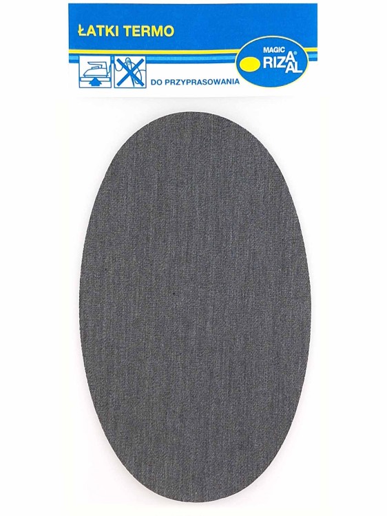 Łata do przyprasowania Rizaal c18 szary melanż