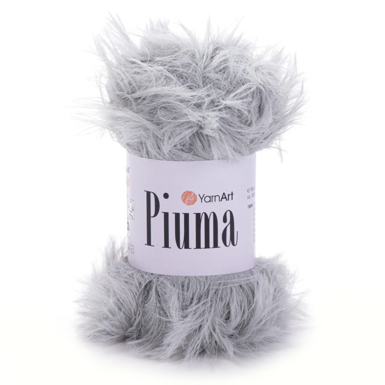 Włóczka YarnArt Piuma 4406 szary