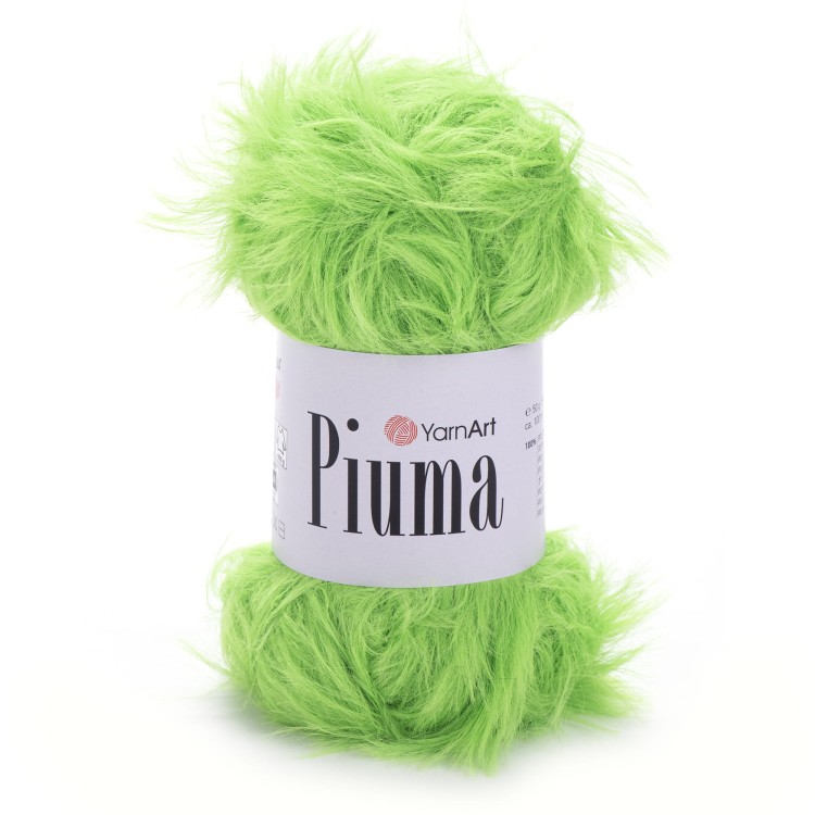 Włóczka YarnArt Piuma 4417 limonkowy