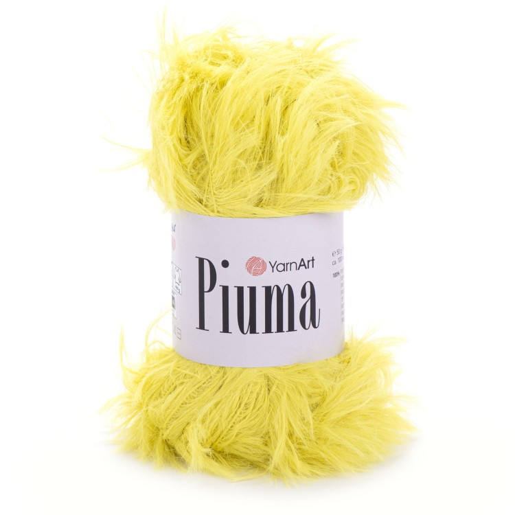 Włóczka YarnArt Piuma 4418 żółty