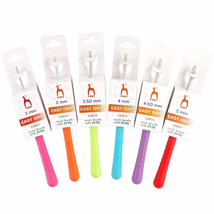 PONY szydełko teflonowe z rączką 2,0 - 6,00 mm
