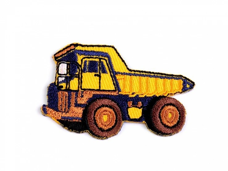 Naprasowanka ciężarówka 40x50 mm żółty