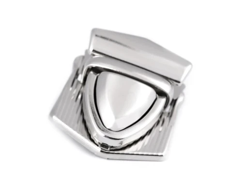 Zapięcie do torby 33x41 mm srebrne wsuwane