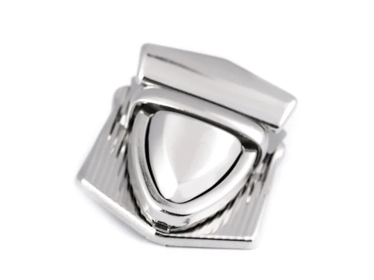 Zapięcie do torby 33x41 mm srebrne wsuwane